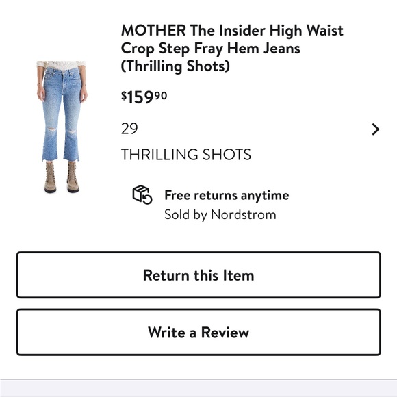 Mother The Insider Crop Step Fray Jeans - Picture 7 of 7